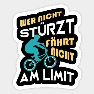 BMX Fahrrad Radfahrer lustige Sprüche Sticker